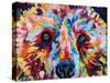 Bear Multicolour-Sarah Stribbling-Stretched Canvas