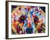 Bear Multicolour-Sarah Stribbling-Framed Art Print