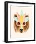 Bear Paper Mask-Florent Bodart-Framed Giclee Print