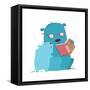 Bear Parent Reading Book to Kid. Animal Cartoon, Teddy Read and Education, Vector Illustration-Popmarleo-Framed Stretched Canvas