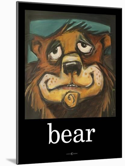 Bear Poster-Tim Nyberg-Mounted Giclee Print