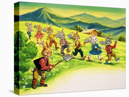 Bear Rabbit-Henry Charles Fox-Stretched Canvas