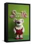 Bear Red Bathingsuit Smile-null-Framed Stretched Canvas