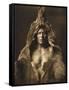 Bear's Belly-Arikara 1908-Edward S. Curtis-Framed Stretched Canvas