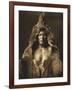 Bear's Belly-Arikara 1908-Edward S. Curtis-Framed Giclee Print