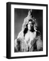 Bear's Belly, Arikara Indian-Edward S^ Curtis-Framed Photo