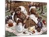 Bear's Picnic-Janet Kruskamp-Mounted Art Print