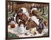 Bear's Picnic-Janet Kruskamp-Framed Art Print