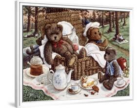 Bear's Picnic-Janet Kruskamp-Framed Art Print