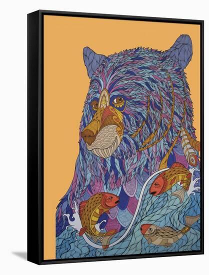 Bear Spirit-Drawpaint Illustration-Framed Stretched Canvas