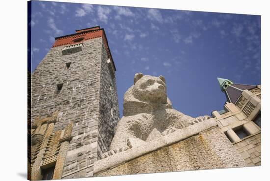 Bear Statue at National Museum of Finland-Jon Hicks-Stretched Canvas