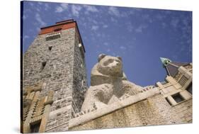 Bear Statue at National Museum of Finland-Jon Hicks-Stretched Canvas