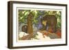 Bear Surprise-Hauman-Framed Art Print