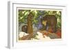 Bear Surprise-Hauman-Framed Art Print