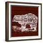 Bear Text-null-Framed Art Print