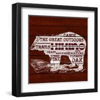 Bear Text-null-Framed Art Print