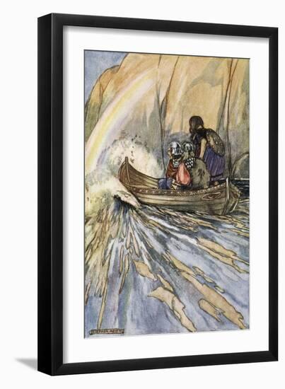 Bear us swiftly, Boat of Mananan, to the Garden of Hesperides', c1910-Stephen Reid-Framed Giclee Print