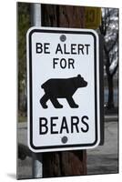 Bear Warning Sign, Silver Lake Resort, Eastern Sierra, California-David Wall-Mounted Photographic Print