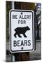 Bear Warning Sign, Silver Lake Resort, Eastern Sierra, California-David Wall-Mounted Photographic Print