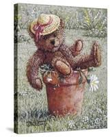 Bear With A Hat-Janet Kruskamp-Stretched Canvas