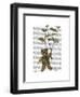 Bear with Book Butterflies-Fab Funky-Framed Art Print