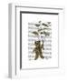Bear with Book Butterflies-Fab Funky-Framed Art Print