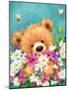 Bear with Flowers 4-MAKIKO-Mounted Giclee Print