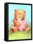 Bear with Heart-Melinda Hipsher-Framed Stretched Canvas