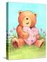 Bear with Heart-Melinda Hipsher-Stretched Canvas