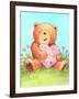 Bear with Heart-Melinda Hipsher-Framed Giclee Print