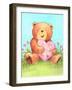 Bear with Heart-Melinda Hipsher-Framed Giclee Print