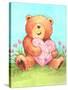 Bear with Heart-Melinda Hipsher-Stretched Canvas