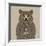 Bear with Tie-null-Framed Art Print