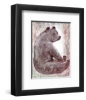 Bear-Silvana Crefcoeur-Framed Art Print