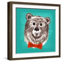 Bear-Bella Dos Santos-Framed Art Print