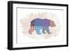 Bear-Victoria Brown-Framed Art Print