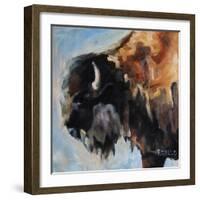 Bearded Buffalo-Renee Gould-Framed Giclee Print