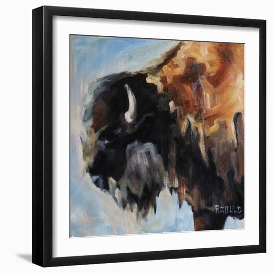 Bearded Buffalo-Renee Gould-Framed Giclee Print