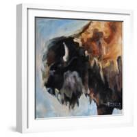 Bearded Buffalo-Renee Gould-Framed Giclee Print