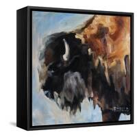 Bearded Buffalo-Renee Gould-Framed Stretched Canvas