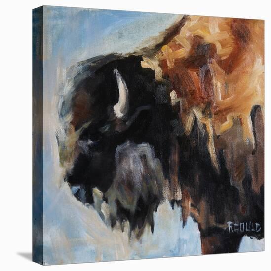 Bearded Buffalo-Renee Gould-Stretched Canvas