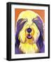 Bearded Collie - Banana-Dawgart-Framed Giclee Print