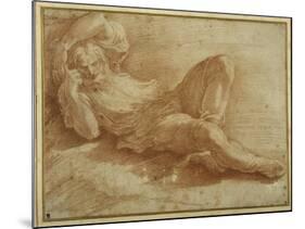 Bearded Figure, Sleeping-Parmigianino-Mounted Giclee Print