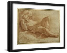 Bearded Figure, Sleeping-Parmigianino-Framed Giclee Print