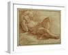 Bearded Figure, Sleeping-Parmigianino-Framed Giclee Print