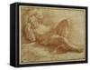 Bearded Figure, Sleeping-Parmigianino-Framed Stretched Canvas