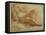 Bearded Figure, Sleeping-Parmigianino-Framed Stretched Canvas