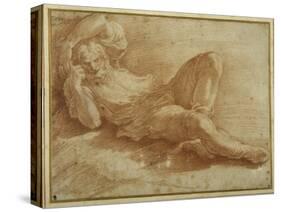 Bearded Figure, Sleeping-Parmigianino-Stretched Canvas