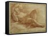 Bearded Figure, Sleeping-Parmigianino-Framed Stretched Canvas