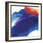 Bearded Iris in Focus-Nick Vivian-Framed Giclee Print